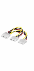 PREMIUMCORD Kabel napájecí HDD 5,25"-2x5,25" (molex)