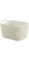 Úložná taška CURVER KNIT, 8 l, bílá, 30×22×17 cm
