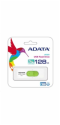 ADATA Flash Disk 64GB UV320, USB 3.1 Dash Drive, bílá/zelená