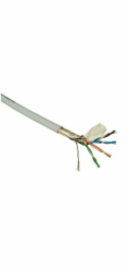 FTP kabel PlanetElite, Cat5E, licna(lanko), PVC, Dca, šedý, 305m