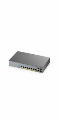 Zyxel GS1350-12HP 12 Port smart managed CCTV PoE switch, long range, 130W, 10x GbE, 2x SFP