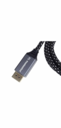 PremiumCord DisplayPort 1.4 přípojný kabel, kovové a zlacené konektory, 0,5m