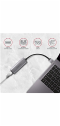 AXAGON ADE-25R USB-A 3.2 Gen 1 - 2.5 Gigabit Ethernet síťová karta, Realtek 8156, auto install, šedá