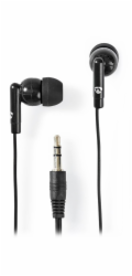 NEDIS kabelová sluchátka/ do uší/ 3,5 mm jack/ kabel 1,20 m/ černá
