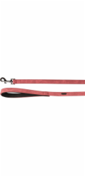 Flamingo Delu Vodítko s neoprenovým polstrováním Červená 130x2cm