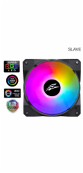 Evolveo 12FS RGBFAN12FSB EVOLVEO 12FS ventilátor 120mm, ARGB, černý rám, slave