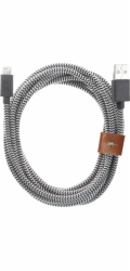Native Union USB-A – Lightning kabel 3 m, černá bílá (BELT-KV-L-ZEB-3)