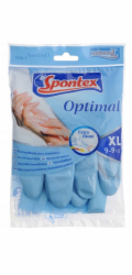 Latexové rukavice Spontex Optimal, XL, modré, 1 pár