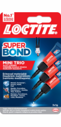 Univerzální lepidlo Loctite Super Bond Mini Trio, 3 g