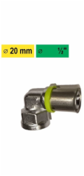 Koleno 873215A lisované 20x2,00-1/2", vnitřní závit