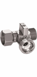 Ventil 0233510 T, 1/2"x3/4"x1/2", vnitřní/vnější závit.