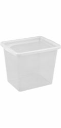 Úložný box OKKO BASIC BOX, 31 l, průhledný, 33×42,5×34,7 cm
