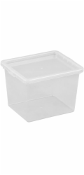 Úložný kufr OKKO BASIC BOX, 3,5 l, průhledný, 17×20,5×14,5 cm