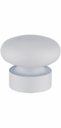 Římsová hubice DOMOLETTI FLAT BALL, bílá, O19 mm