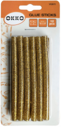 Lepicí tyčinky OKKO, zlaté, 7,2×100 mm, 12 ks.
