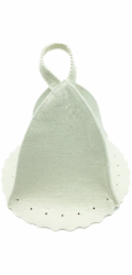 Klobouk do sauny FLAMMIFERA, 38 x 24 cm, bílý
