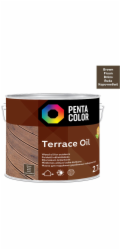 Tungu olej na terasy Pentacolor Terrace Oil, hnědý, 2,7l