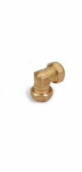 Koleno lisu 1665, mosaz TDM, 18 mm x 18 mm