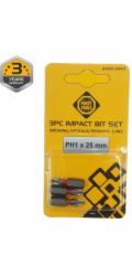 Šroubovací bity Forte Tools PH1, 25 mm, 3 ks