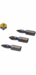 Šroubovací bity Forte Tools PZ1, 25 mm, 3 ks