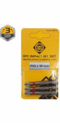 Šroubovací bity Forte Tools PH2, 50 mm, 3 ks