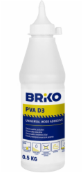 Univerzální lepidlo PVA D3 Briko, 0,5kg