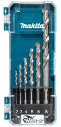 Sada vrtáků do kovu Makita D-75742 HSS-G, 6 ks