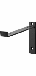 Policový držák Dolle Lip, 260x130 mm, černý
