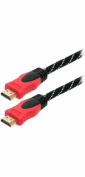 Kabel BLOW HDMI M, HDMI M, 5m, černo/červený 92-057