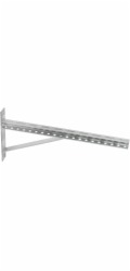 Stavební konzola s podpěrou HH81307, 500x20 mm, šedá