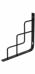 Policový držák HAUSHALT HH81718, 200×200 mm, černý