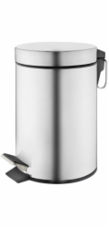 Odpadkový koš s pedálem OKKO T-Y0103SS, 3 l, mat. stříbrný