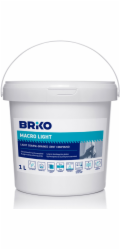 Tmel Briko Macro Light, jemně hrubozrnný, bílý, 1l