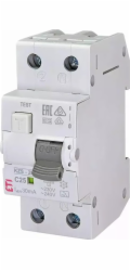 Relé odběru proudu KZS-2M (C 25A; 6kA; 30mA A; 1P+N)