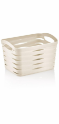 Košík Stuha M-094, 1,5 l, plast, krém