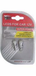 Žárovka AutoDuals LED T10 bílá 2ks