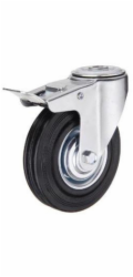 Kolečko HAUSHALT 11100DB, 100 mm, s brzdou