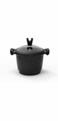 Hrnec Domoletti Black Marble, 24 cm, 4 l