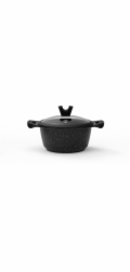 Hrnec Domoletti Black Marble, 20 cm, 2,6l