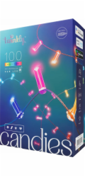 Twinkly Candies LED osvětlení vánočního stromu TWKC100RGB-G 6 M tvar svíčky