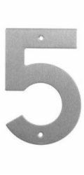 Číslo "5", nerezová ocel, 145 mm