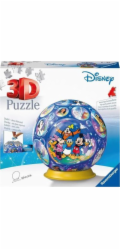 Ravensburger 3D puzzle míč Disney postavičky (72 dílků)