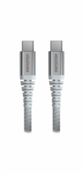 Swissten datový kabel ARAMID REINFORCED - USB-C / USB-C 1,5 m bílý