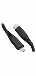 Swissten datový kabel soft silicone usb-c / lightning 0,4 m černý