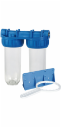 Dvojitá sada pouzdra vodního filtru Haushalt, 3/4", 10"