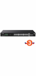 Tenda TEG2228P-24-410W Gigabit PoE+ Websmart L2 Cloud switch 370W, 24x 1Gb/s PoE+,2xRJ45,2xSFP, Rack