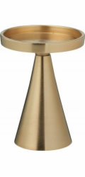 Svícen, 13 cm, zlatý