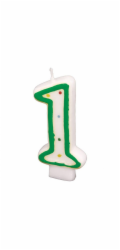 Svíčka na dort č. 1, 7,3 cm