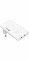 Akyga USB Nabíječka AK-CH-32 2x USB-C PD 5-20V / max. 3.25A 65W Quick Charge 4+ GaN