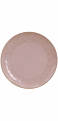 DOMOLETTI Talíř Pink arabic, O 26,6 cm, růžový